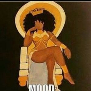 Artistic Print with Crowned Figure